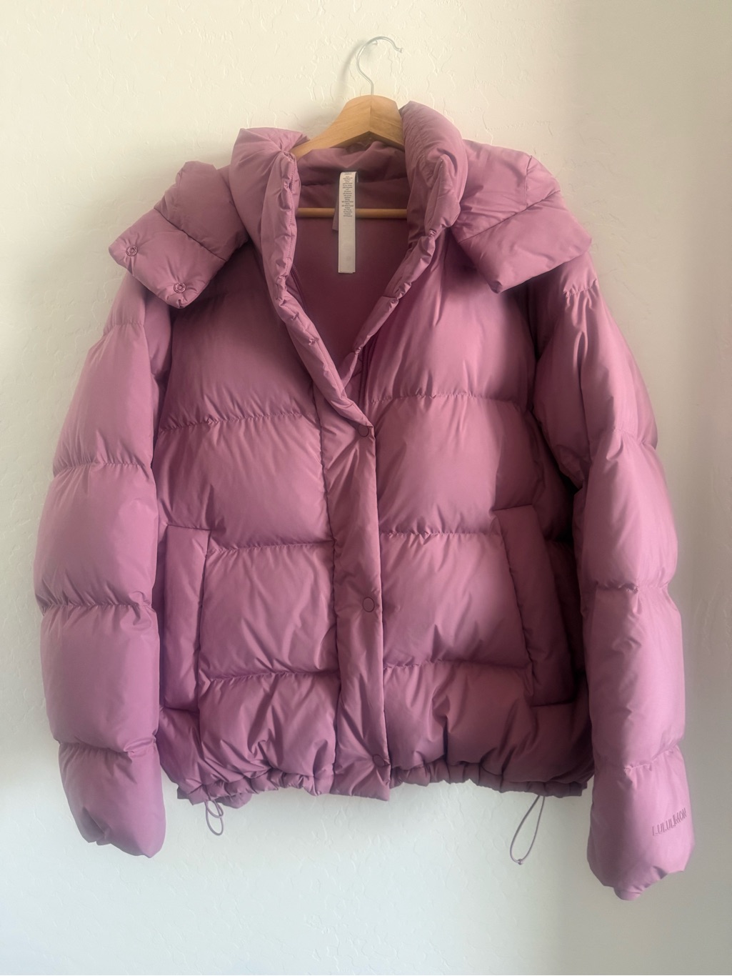 Lululemon Wonderpuff Jacket Size 12